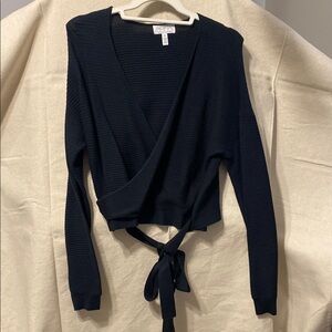 Sofia by Sofia Vergara Black V-Neck Sweater